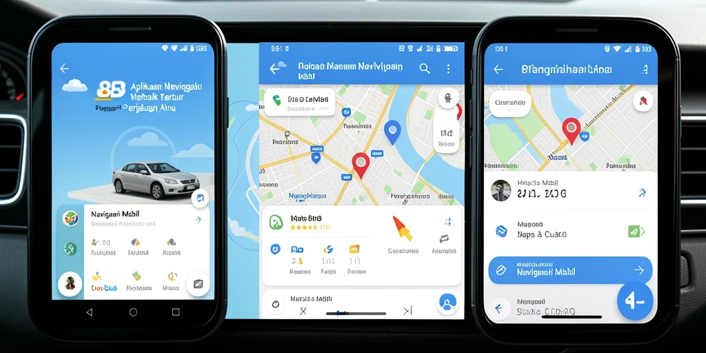 Tampilan antarmuka aplikasi 88BIG dalam navigasi mobil.