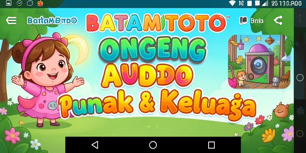 Antarmuka <strong>BATAMTOTO</strong> yang ramah anak dengan fitur Dongeng Audio.