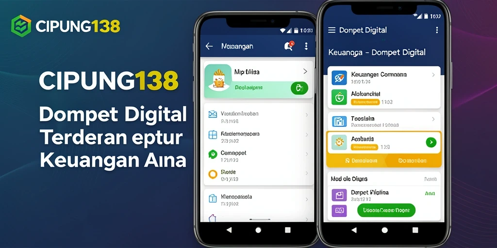 Tampilan antarmuka aplikasi Dompet Digital CIPUNG138 yang user-friendly.
