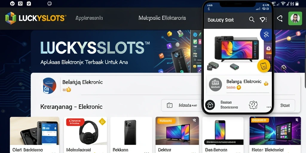 Antarmuka LUCKYSLOTS yang sederhana dan menarik untuk belanja elektronik.