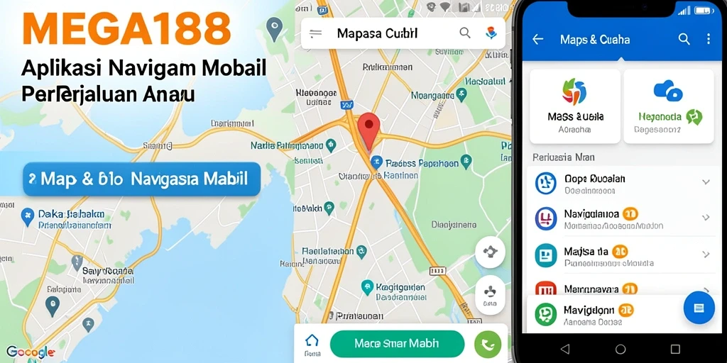 Antarmuka MEGA188 yang intuitif dan fungsional untuk Navigasi Mobil.